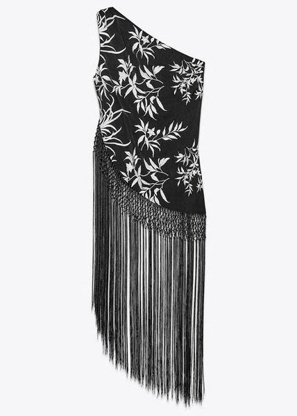 Tops Asymmetrical Black Stylish Cotton Tasseled Sleeveless FashionChic