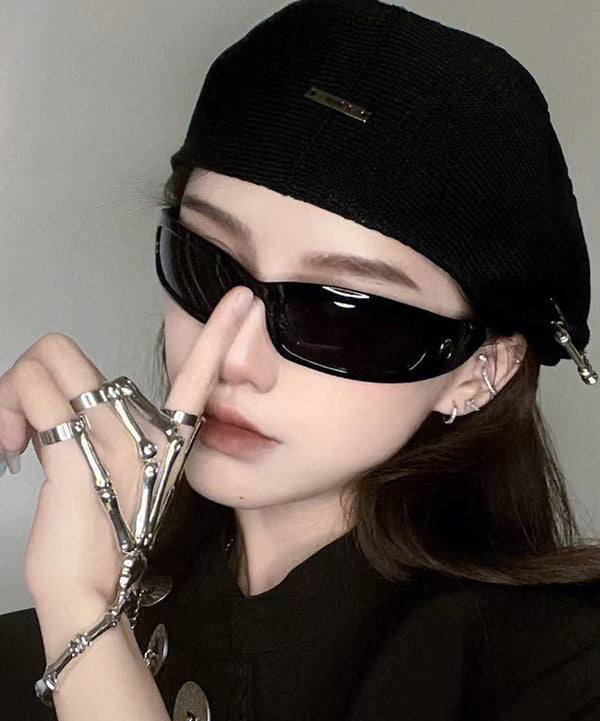 Stylish Black Internet Celebrity Spicy Girl UV Resistant Resin Sunglasses XS1054 Ada Fashion