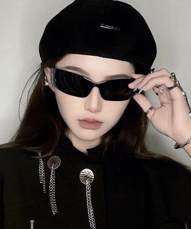 Stylish Black Internet Celebrity Spicy Girl UV Resistant Resin Sunglasses XS1054 Ada Fashion