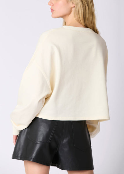 Stylish Black O Neck Sequins Cotton Sweatshirt Fall AE1002 OM-HW240901