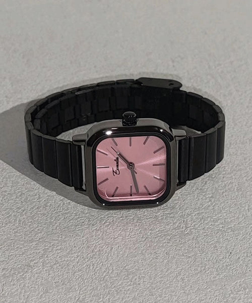 Stylish Blue Square Stainless Watches Steel Waterproof FashionChic