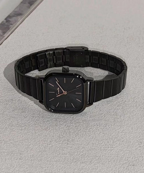 Stylish Blue Square Stainless Watches Steel Waterproof FashionChic