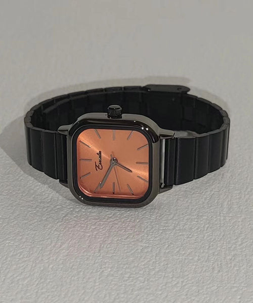 Stylish Blue Square Stainless Watches Steel Waterproof FashionChic