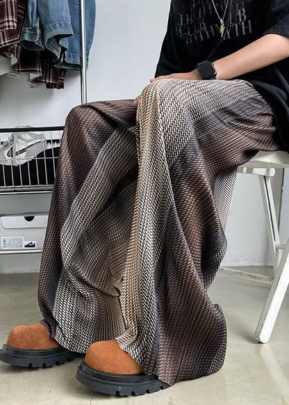 Color Pants Spring Men Oversized Stylish Gradient Draping Print FashionChic