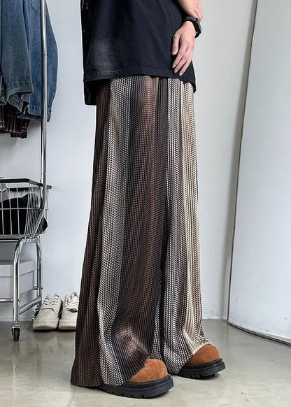 Color Pants Spring Men Oversized Stylish Gradient Draping Print FashionChic