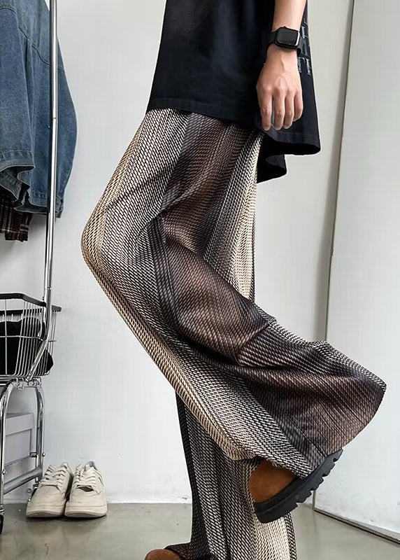 Color Pants Spring Men Oversized Stylish Gradient Draping Print FashionChic