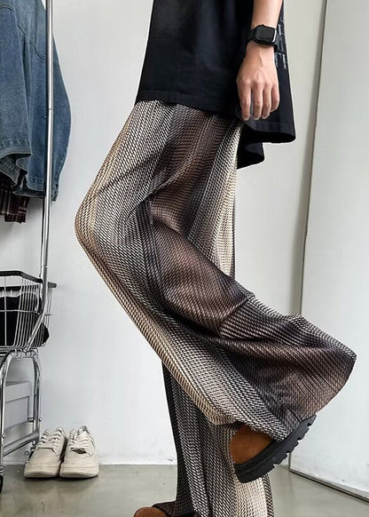 Color Pants Spring Men Oversized Stylish Gradient Draping Print FashionChic