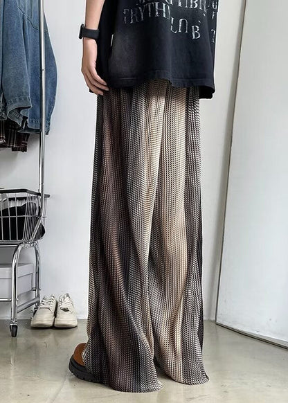 Color Pants Spring Men Oversized Stylish Gradient Draping Print FashionChic