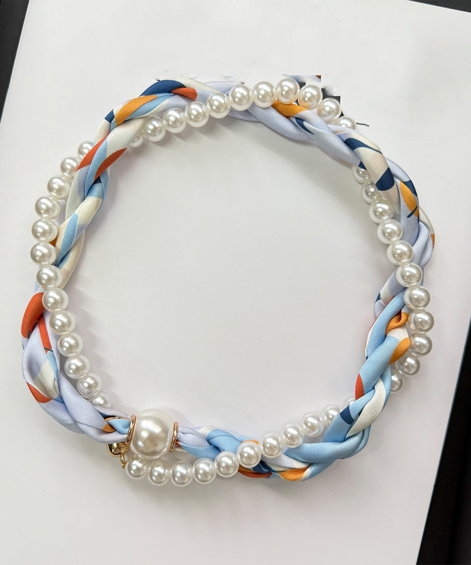 Green Beading Pearl Bracelet Alloy Stylish Silk FashionChic