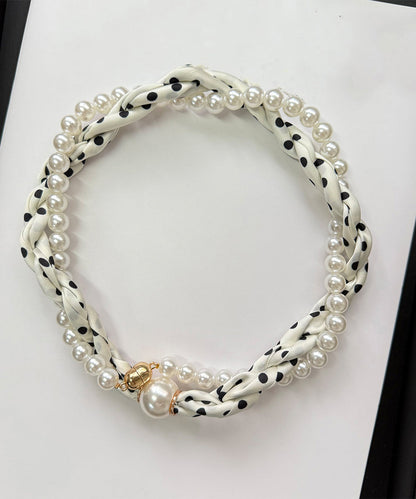 Green Beading Pearl Bracelet Alloy Stylish Silk FashionChic