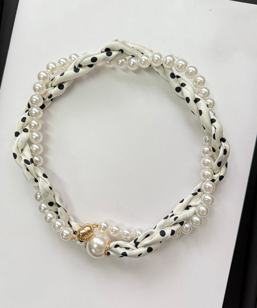 Green Beading Pearl Bracelet Alloy Stylish Silk FashionChic