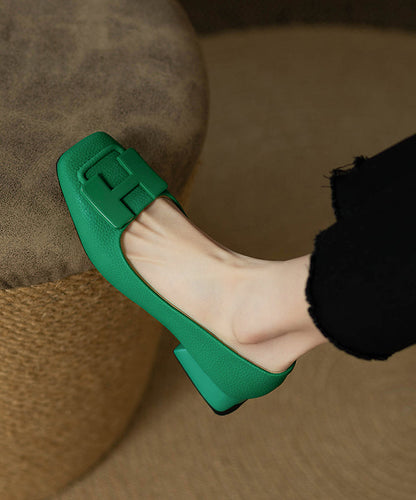 Stylish Green Comfy Faux Leather Penny Loafers QK031 shoe-PDX241013