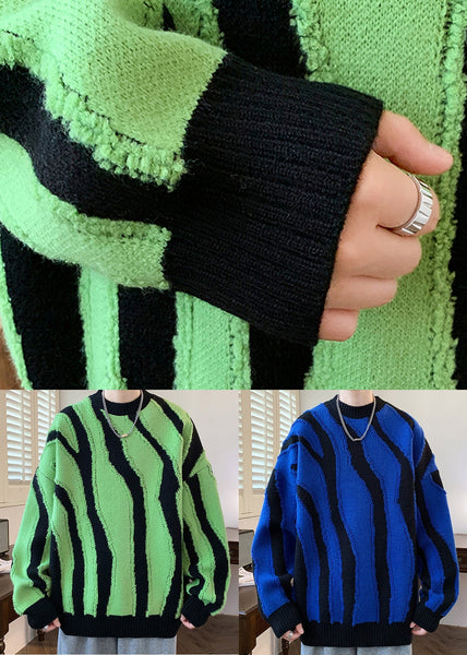 Stylish Green O Neck Original Design Knit Men Sweaters Winter RC023 ABC