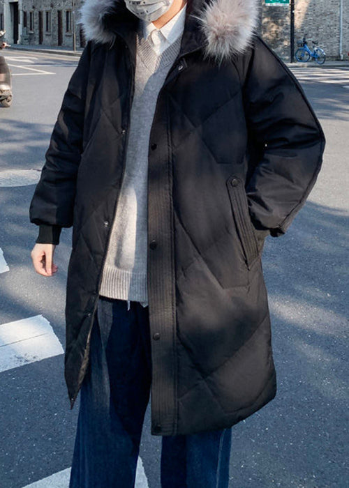 Stylish Grey Fur Collar Pockets Duck Down Men Down Coats Winter RJ015 ABC