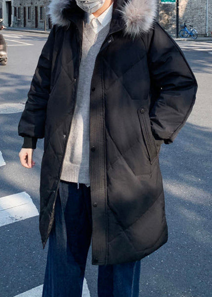 Stylish Grey Fur Collar Pockets Duck Down Men Down Coats Winter RJ015 ABC