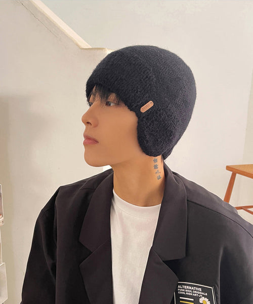 Bonnet Bonnie en maille grise élégante et polyvalente pour homme TK034