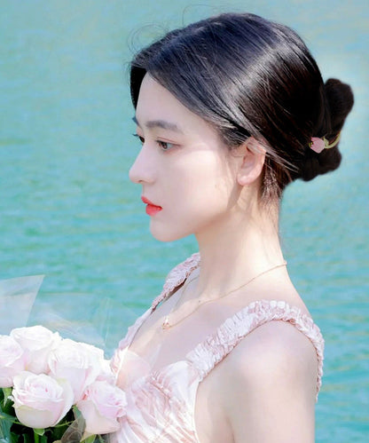 Stylish Light Green Alloy Tulip Arc-Shaped Hairpin WO018 JEW-HAI241109