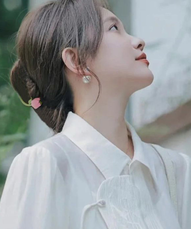 Stylish Light Green Alloy Tulip Arc-Shaped Hairpin WO018 JEW-HAI241109