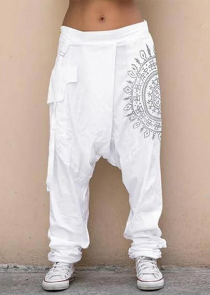 Original Pants Stylish Plaid Cotton Design Harem Navy Summer Mens FashionChic