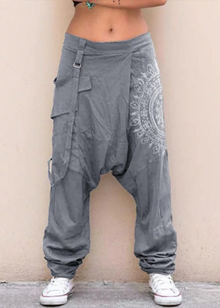 Original Pants Stylish Plaid Cotton Design Harem Navy Summer Mens FashionChic