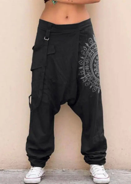 Original Pants Stylish Plaid Cotton Design Harem Navy Summer Mens FashionChic