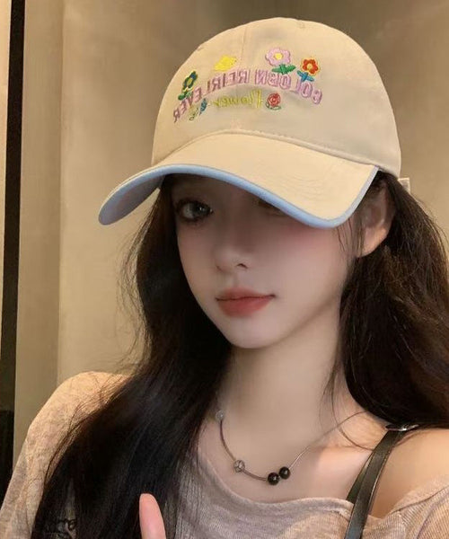 Cap Baseball Hat Embroidered Red Stylish Versatile FashionChic