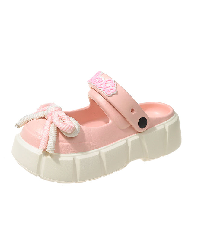 Stylish Rose Platform Hollow Out Slide Sandals AA015 shoe-CS240815