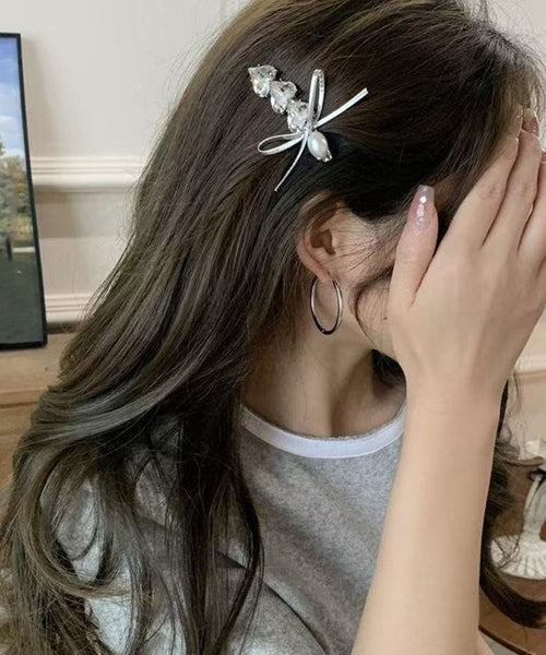 Stylish Silk Hairpin Zircon Alloy Love FashionChic