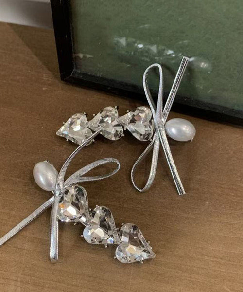 Stylish Silk Hairpin Zircon Alloy Love FashionChic