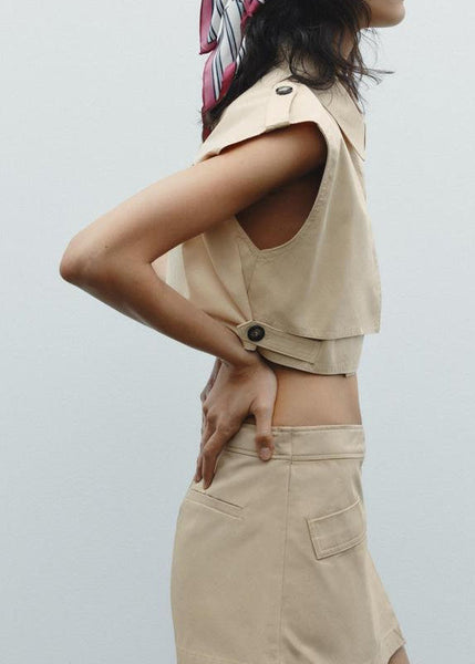 Short Skirts Summer Cotton Stylish Pieces Top Two Set And FashionChic