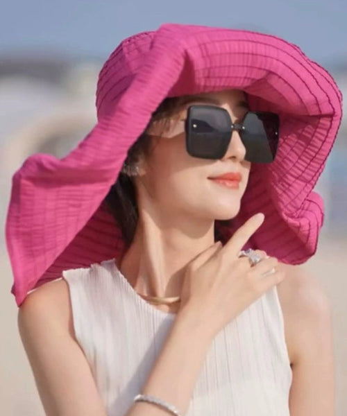 Summer Breathable Sun Beige Large Hat Brim FashionChic