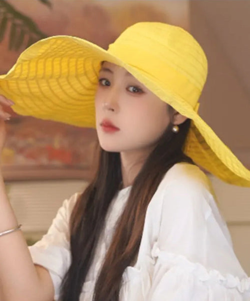 Summer Breathable Sun Beige Large Hat Brim FashionChic