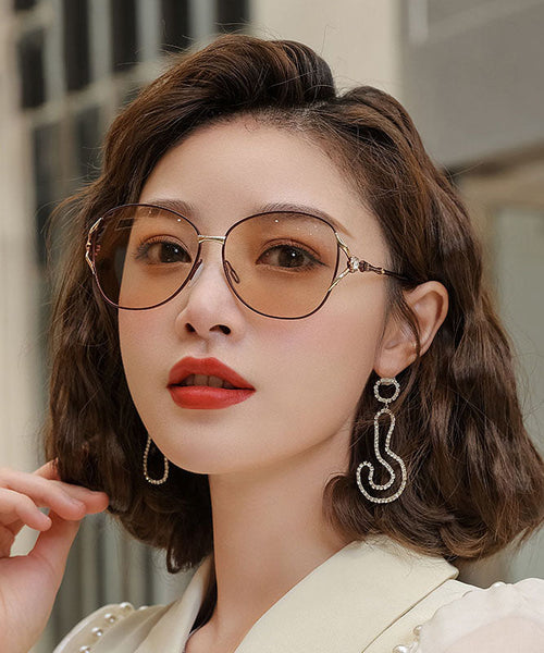 Summer Brown Large Face Color Changing Sunglasses XS1059 Ada Fashion