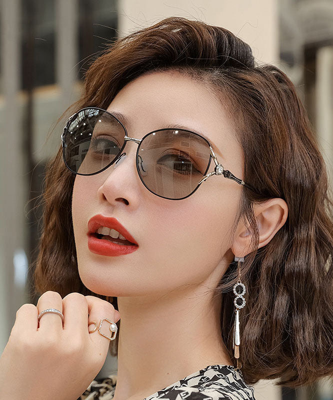 Summer Brown Large Face Color Changing Sunglasses XS1059 Ada Fashion