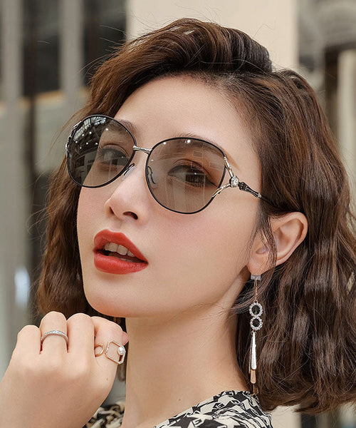 Summer Brown Large Face Color Changing Sunglasses XS1059 Ada Fashion