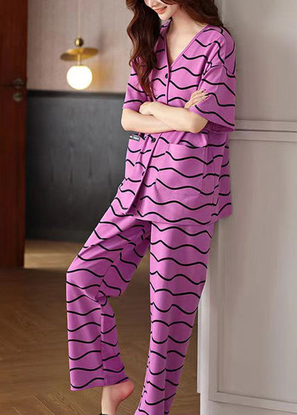 Summer Cotton Thin Loose Casual Home Clothing Set BV001 MZF-TPIEC240702