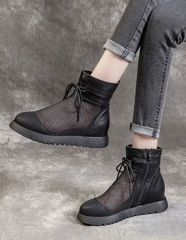 Summer Hollow Mesh Sandals Boots Ada Fashion