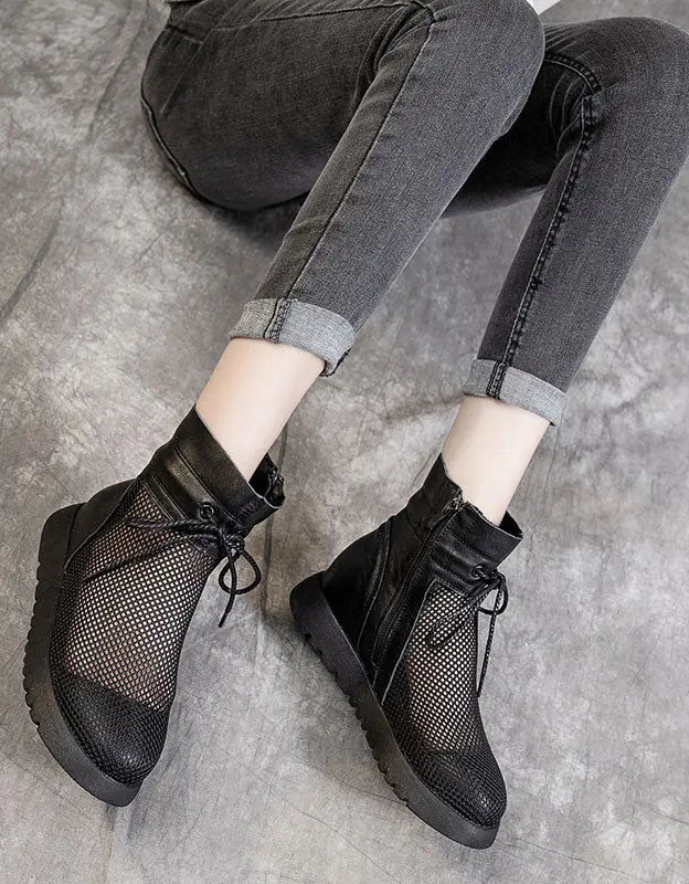 Summer Hollow Mesh Sandals Boots Ada Fashion