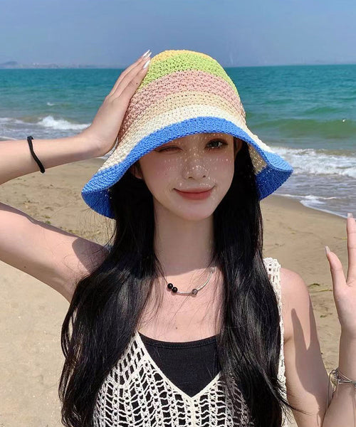 Summer Stylish Outdoor Holiday Breathable Bucket Hat YU1008 Hat-HAT240528