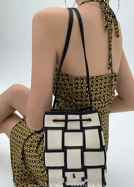 Backless Halter Vacation Print Style Geometric Dress Summer FashionChic