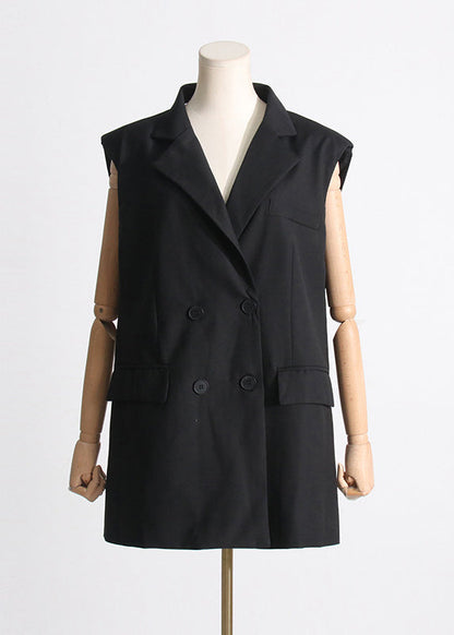 Unique Black Notched Button Bow Vacation Mid Dresses Summer ZL039 SH-LF-SDM240621