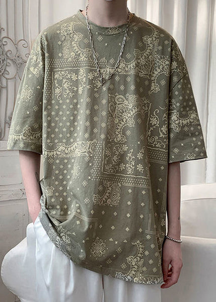 Unique Men Original Cotton T Black Half Print Shirts Design FashionChic