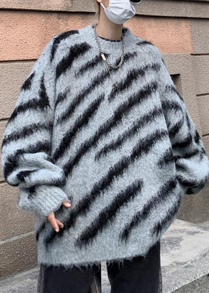 Unique Brown Striped Cozy Knit Men Sweaters Winter RC027 ABC