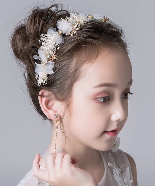 Unique Gold Alloy Tulle Pearl Dragonfly Kids Hairpin IU048 TZ-FQ-HAI240802