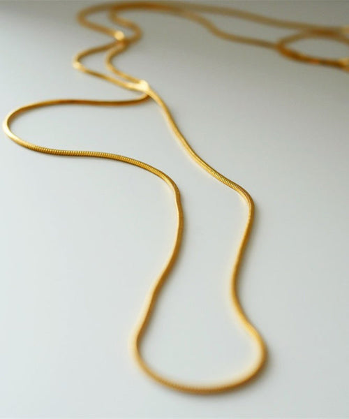 Unique Gold Stainless Steel Double Layer Sweater Necklace YD016 ABC