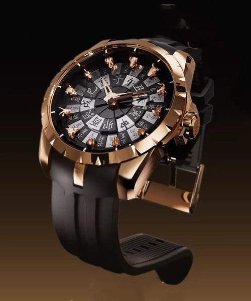 Stainless Steel Quartz Unique Gold Movement Watches FashionChic