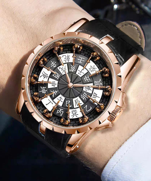 Stainless Steel Quartz Unique Gold Movement Watches FashionChic