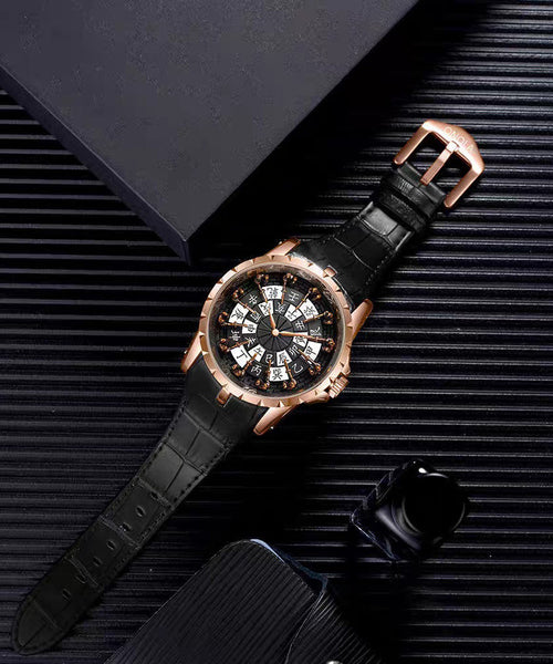 Stainless Steel Quartz Unique Gold Movement Watches FashionChic