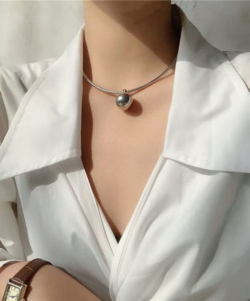Unique Gold Sterling Silver Alloy Ball Choker AC1055 Genistyle Shop