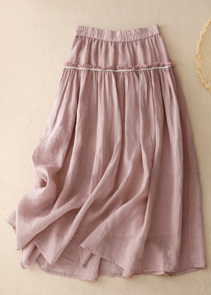 Unique Green Ruffled Patchwork Elastic Waist Skirt Summer VV064 HS-SKTS240627